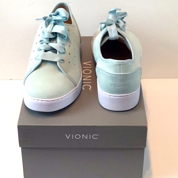 Vionic Mint Green, Mist Suede Sneakers. - Picture 13 of 16